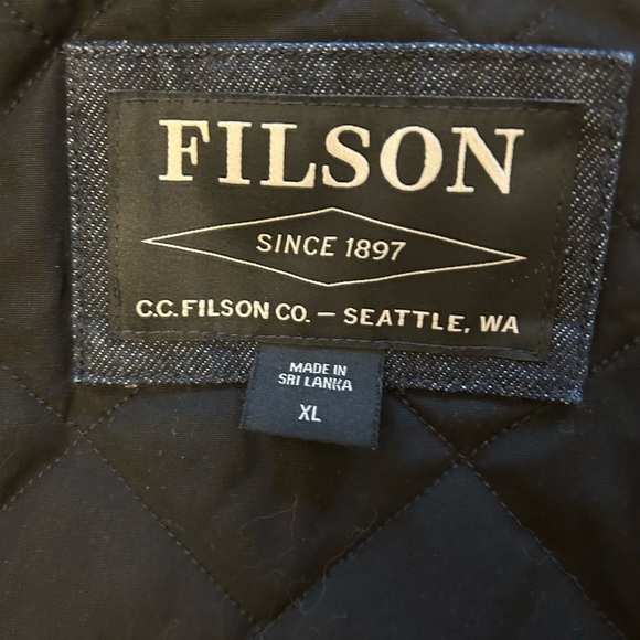 Filson Denim Insulated Work Vest - Picture 8 of 13